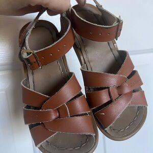 Saltwater Brown Kids Sandals